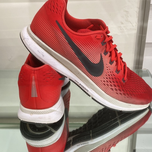 Nike Air Zoom Pegasus 34 Speed Red Vast Running Shoes Size11 - Picture 3 of 14
